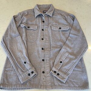 Men's Gray Patagonia cotton long sleeve